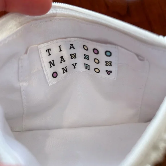 NWOT Tiana NY White Gray Skull & Pink Star Beaded Coin Purse Pouch - Picture 7 of 7